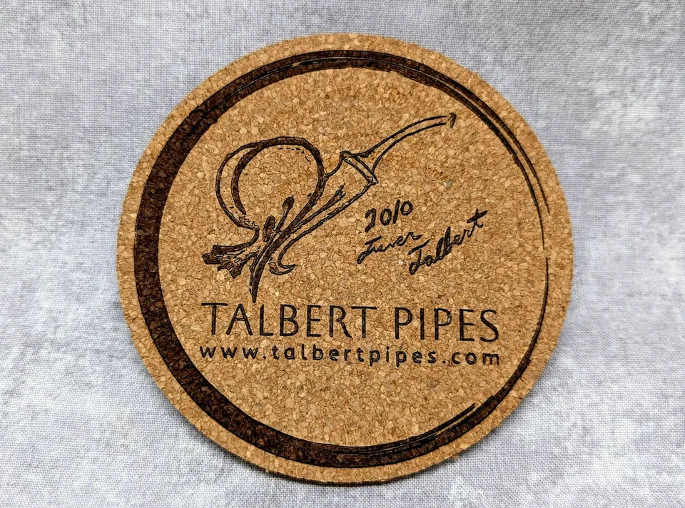 Talbert Sketch Coaster brikke pipeskisse signert