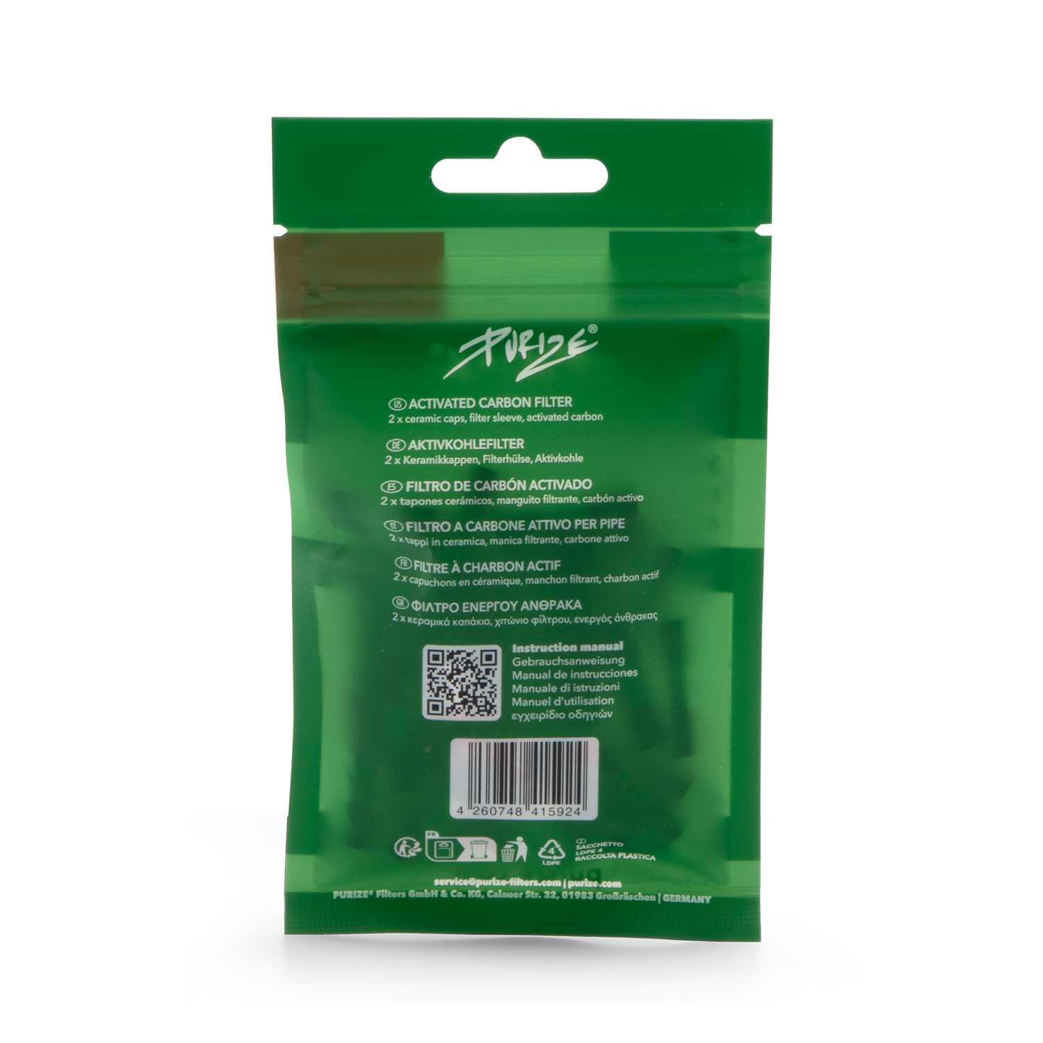 Purize XTRA Slim Size kullfilter 6 mm 33 stk kokos
