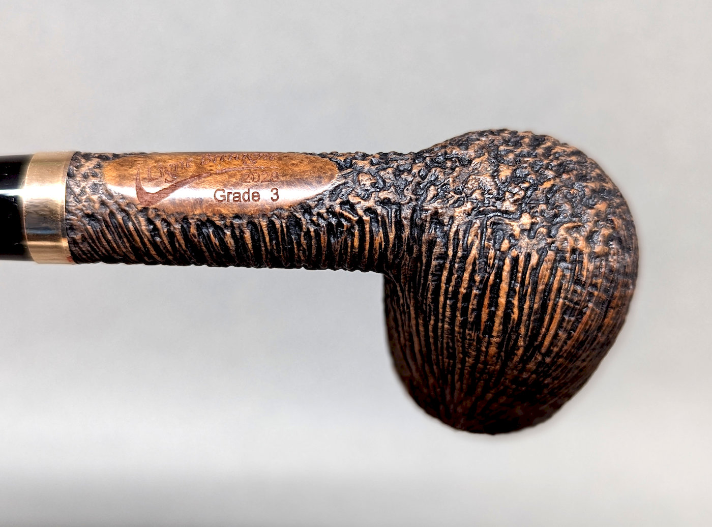 Talbert Ligne Bretagne 2605LB tobakkspipe hybrid rustikk