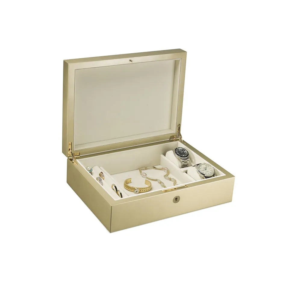 Morici Firenze Champagne sigarboks skinn