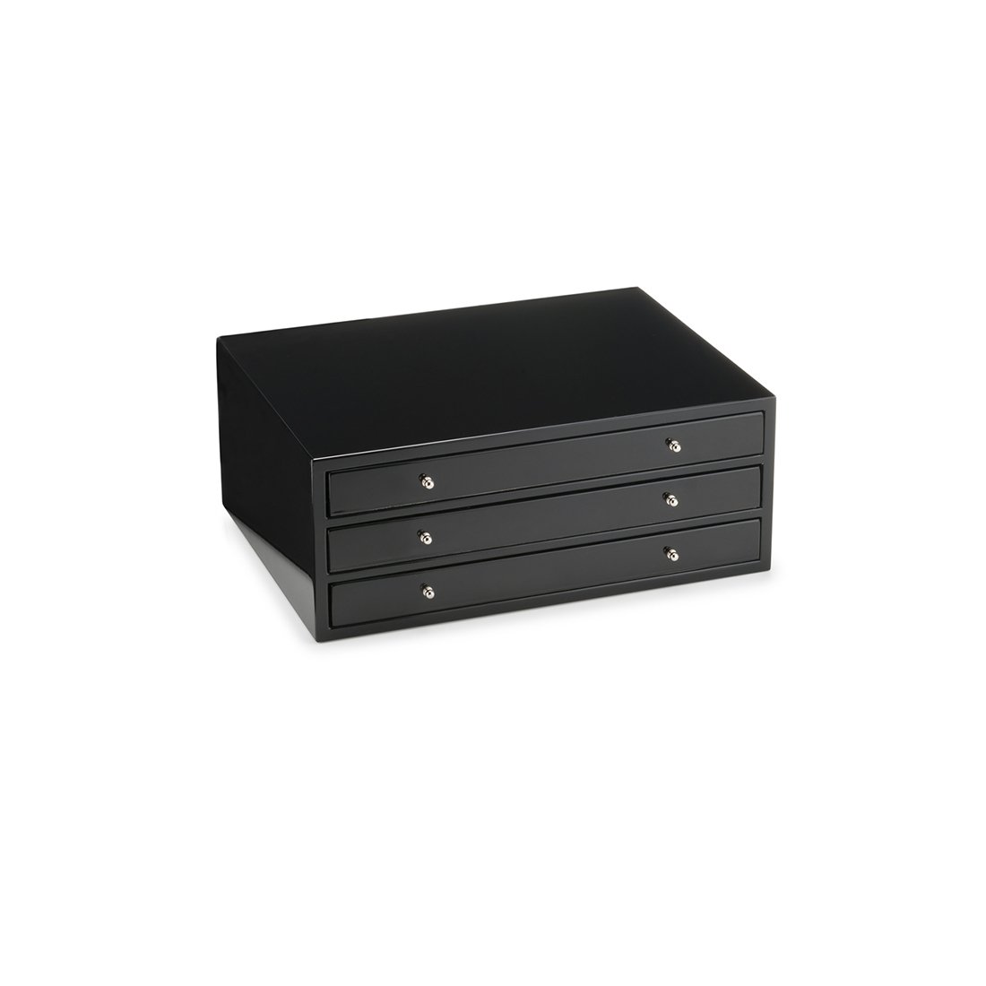 Morici Firenze Black Box oppbevaringsboks svart 3 skuffer
