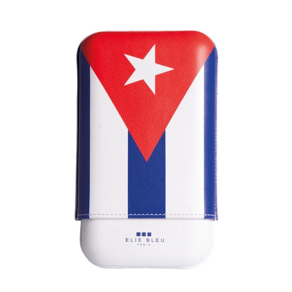 Elie Bleu Cuban Flag sigaretui 3 sigarer kal. 27 skinn