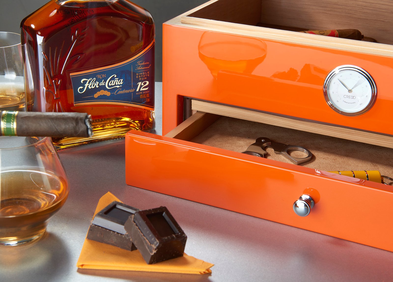 Morici Roma Special Club humidor oransje 100 sigarer