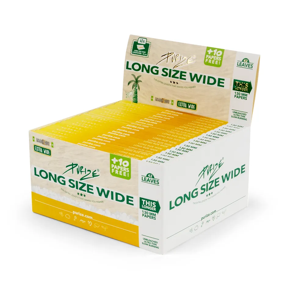 Purize Long Size Wide rullepapir ubleket 40 pk