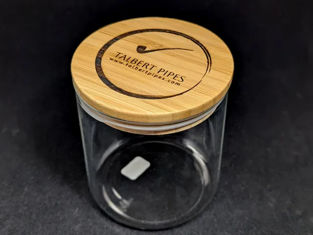 Talbert Pipes Humidor tobaksboks liten gravert