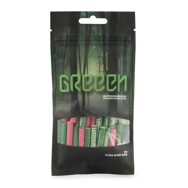 Purize XTRA Slim GReeeN kullfilter 50 stk 6 mm