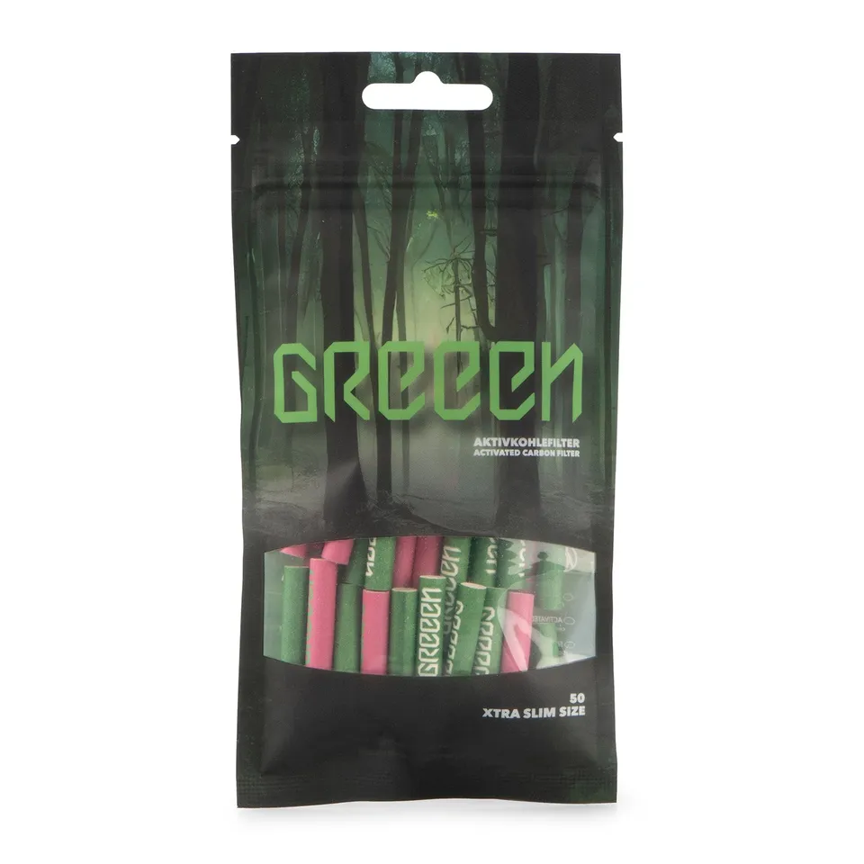 Purize XTRA Slim GReeeN kullfilter 50 stk 6 mm