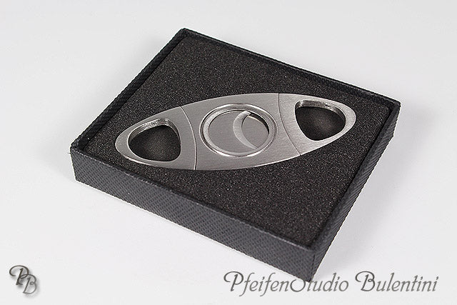 Formula dobbeltblad sigarkutter krom satin rustfritt