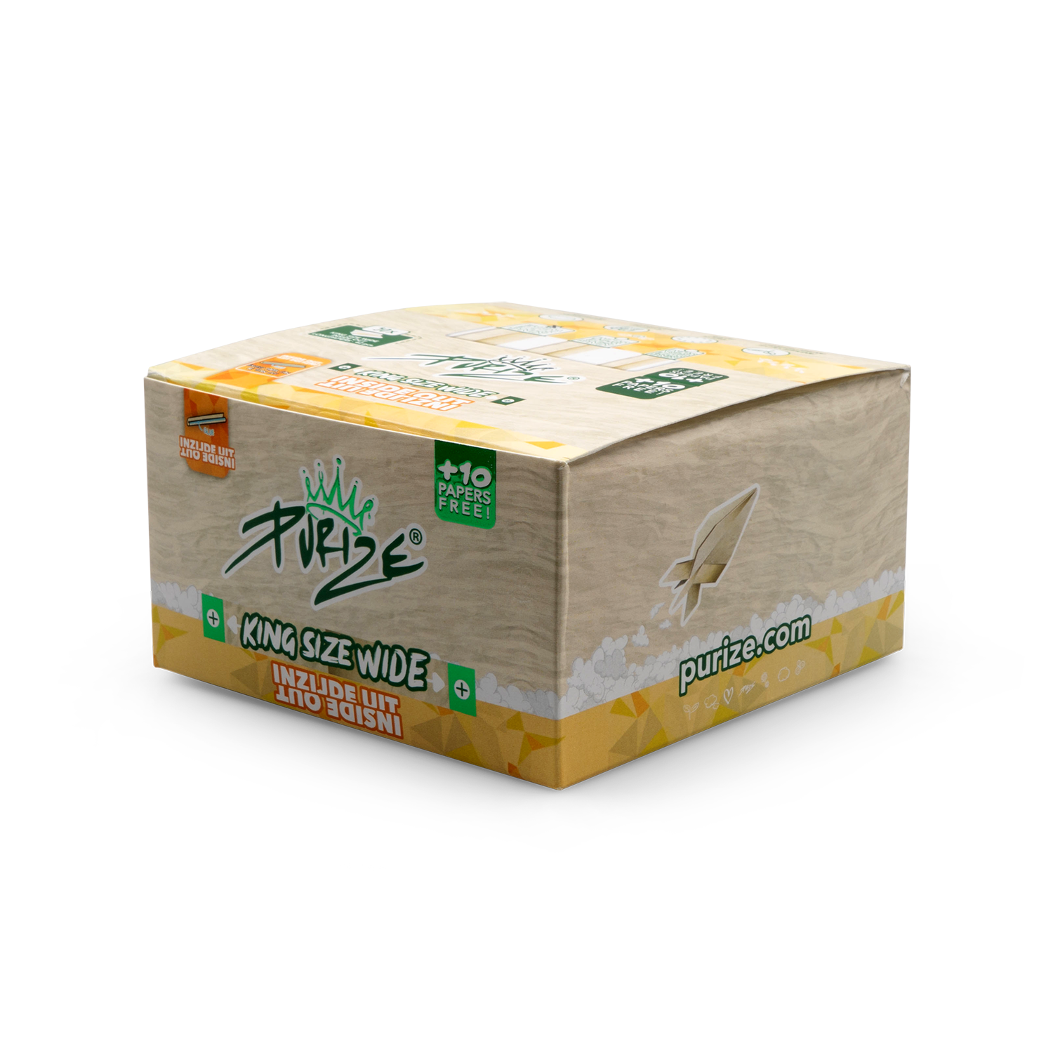 Purize King Size Wide Inside Out rullepapir 50-pakn