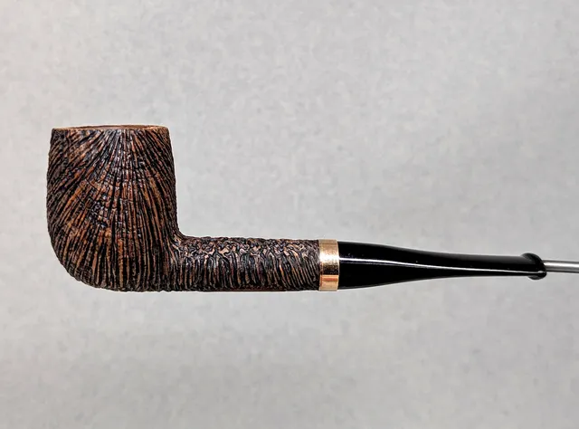 Talbert Ligne Bretagne 2605LB tobakkspipe hybrid rustikk