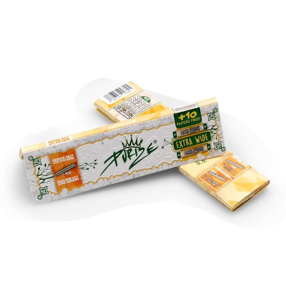 Purize King Size Wide Inside Out rullepapir 42 ark ubleket