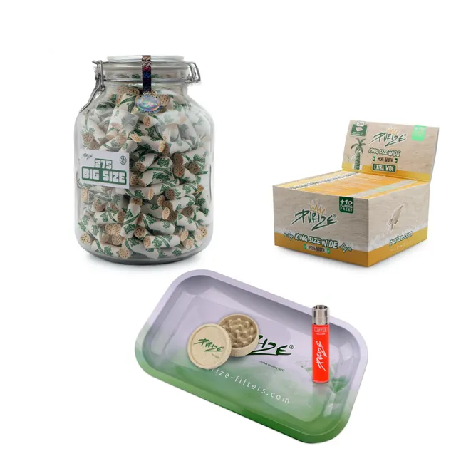 Purize BIG Size kullfilter glass 275-pk bundlesett