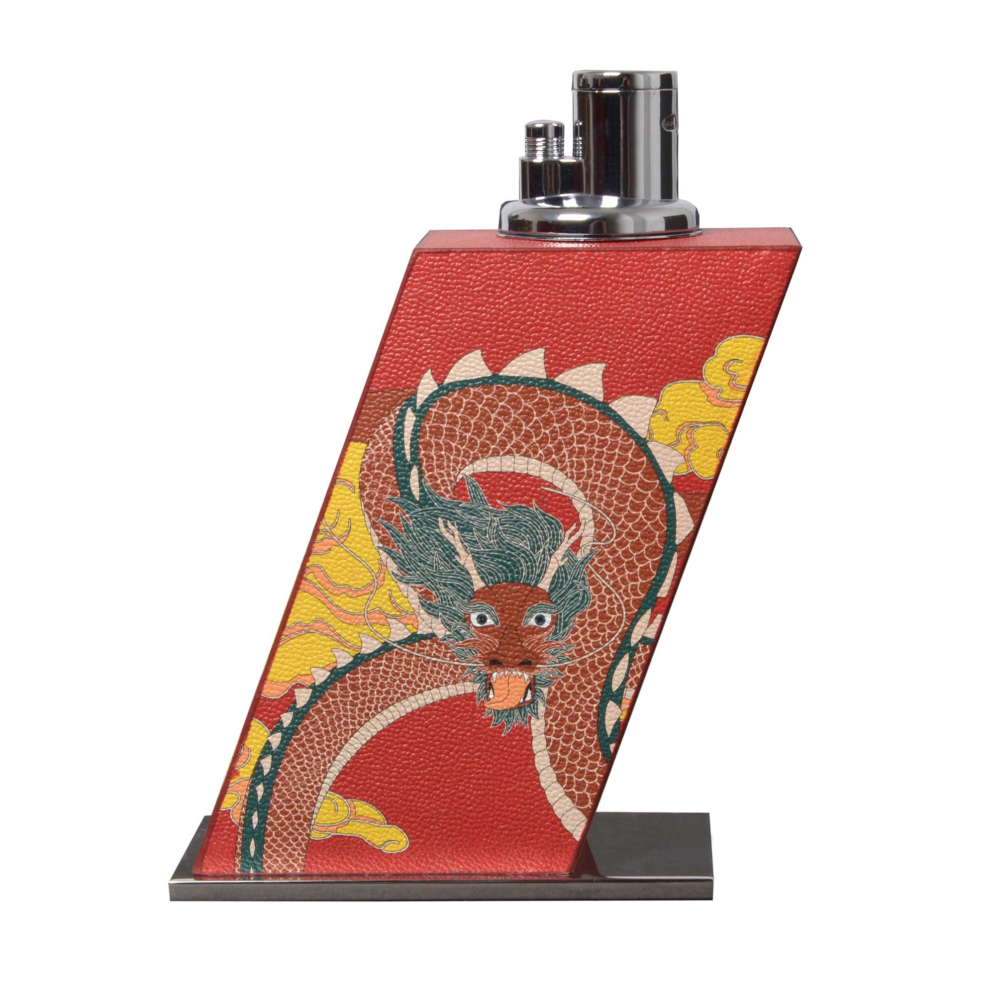 Elie Bleu Dragon bordlighter stor trippelflamme