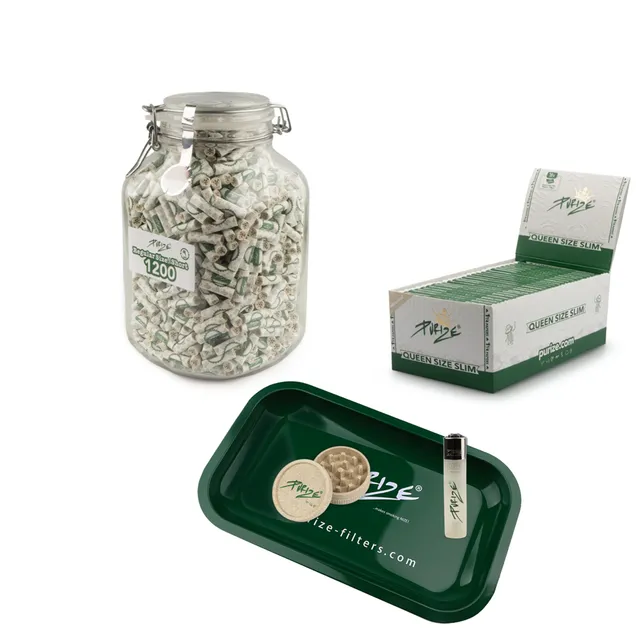 Purize Regular Size Short kullfilter 1200 sett glass