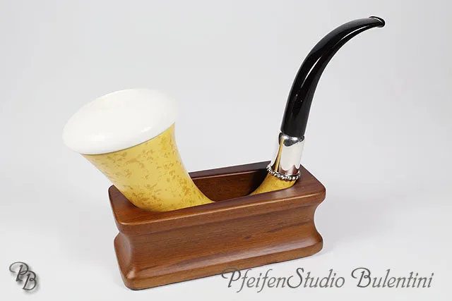 Bulentini pipestativ teak for calabashpipe
