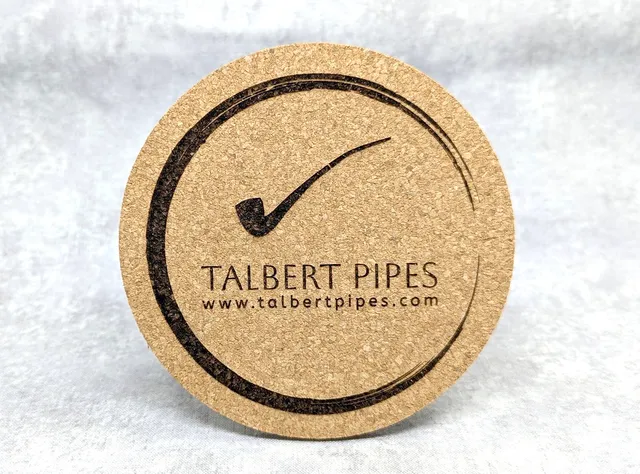 Talbert Pipes Coaster glassbrikke gravert logo