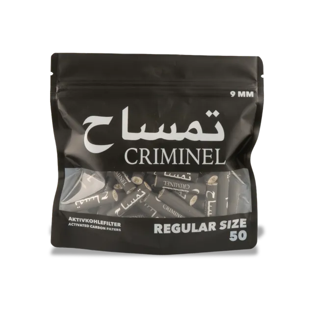 Purize Regular Size Criminel aktivkullfilter 9 mm 50 stk