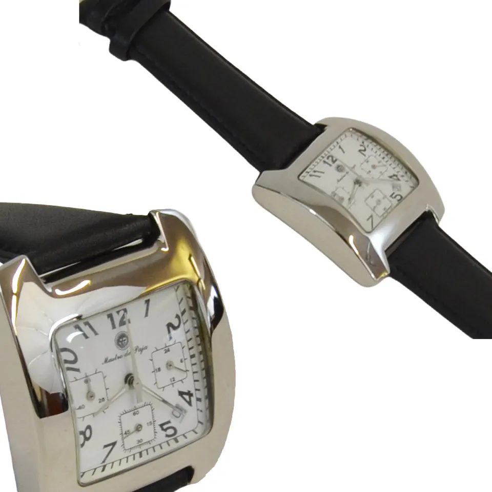 Mastro de Paja armbåndsur kvarts lær brun analog