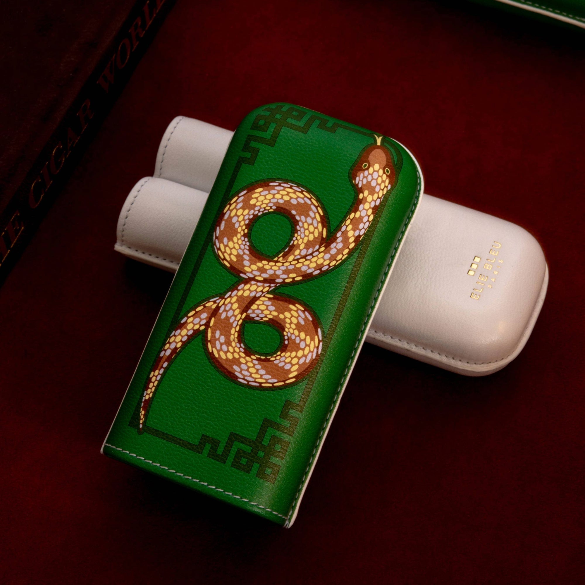 Elie Bleu Snake sigaretui 2 sigarer skinn