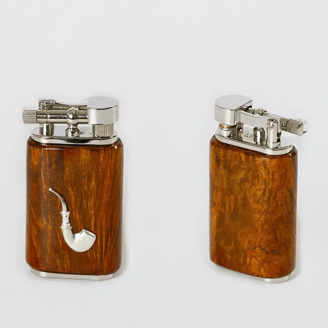 Mastro de Paja lighter stein briar messing