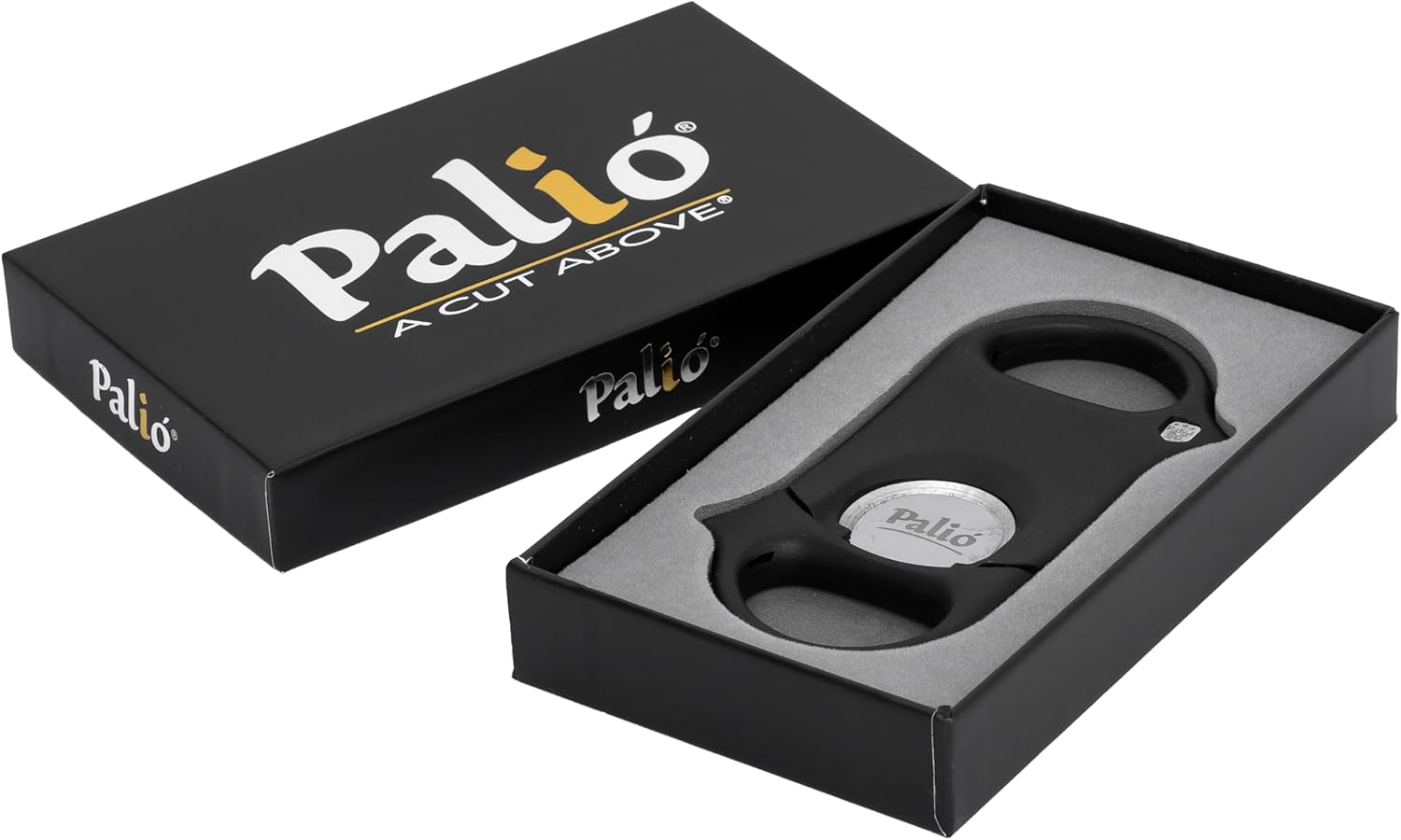 Palió Composite sigarkutter mattsvart – dobbel giljotin 70