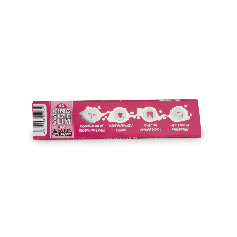 Purize King Size Slim rullepapir brown 42 stk ubleket