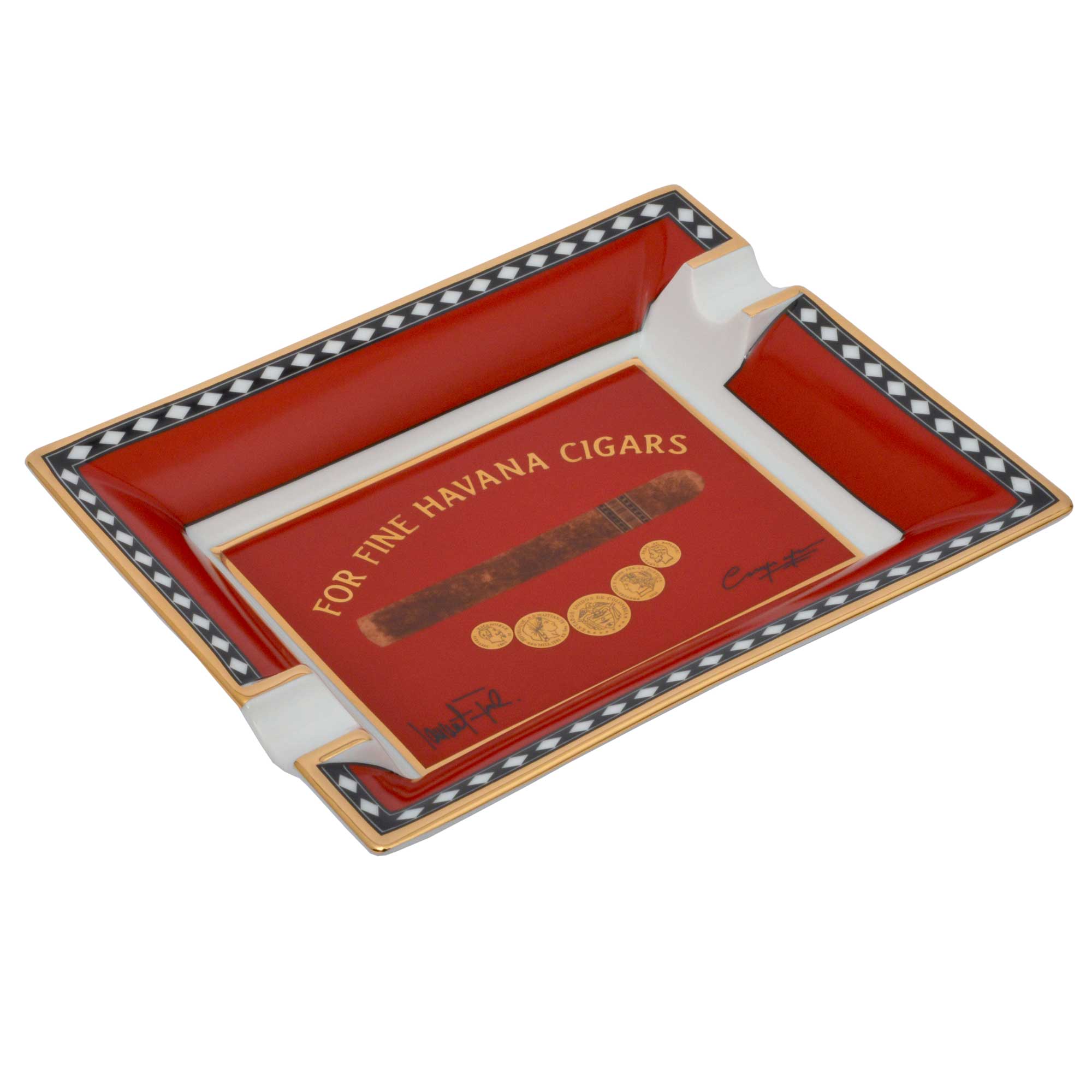 Elie Bleu Medal askebeger porselen rund