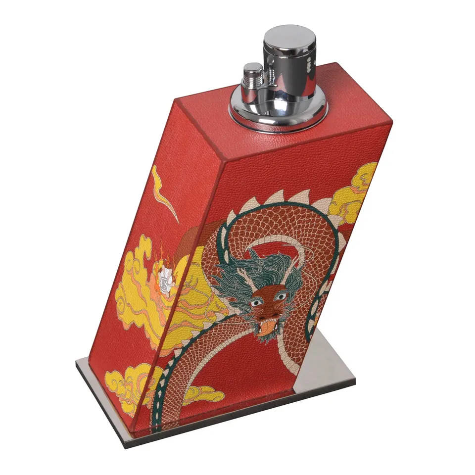 Elie Bleu Dragon bordlighter stor trippelflamme