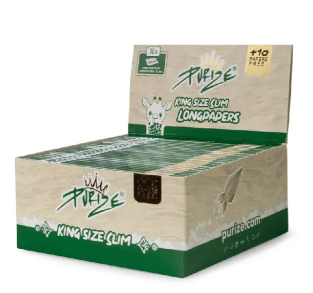 Purize King Size Slim rullepapir 50-pk ubleket