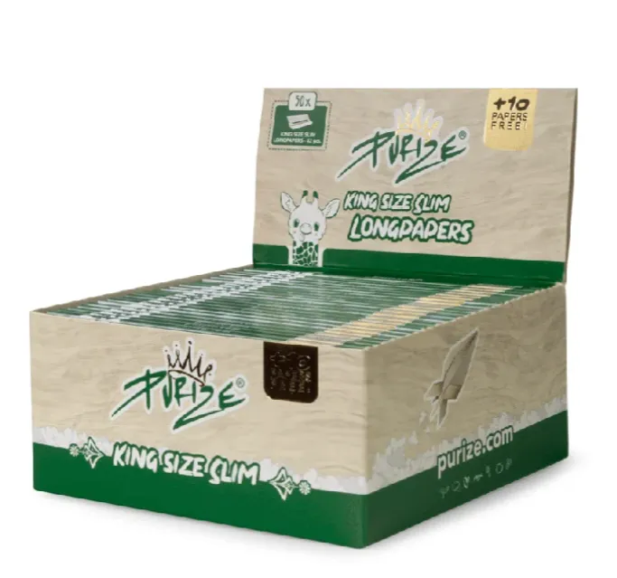 Purize King Size Slim rullepapir 50-pk ubleket