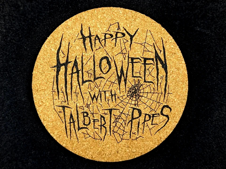Talbert Pipes Halloween Coaster glassbrikke edderkopp