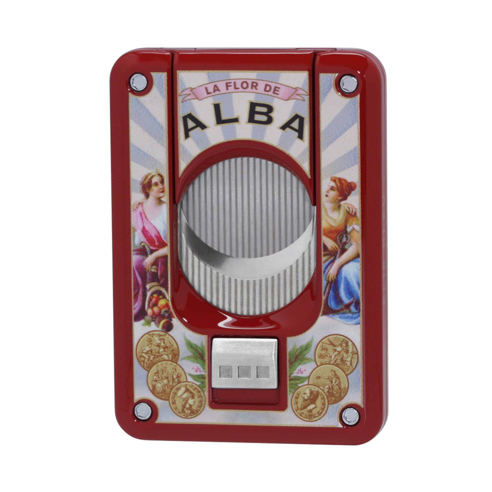 Elie Bleu Flor de Alba sigarkutter dobbeltblad lakkert