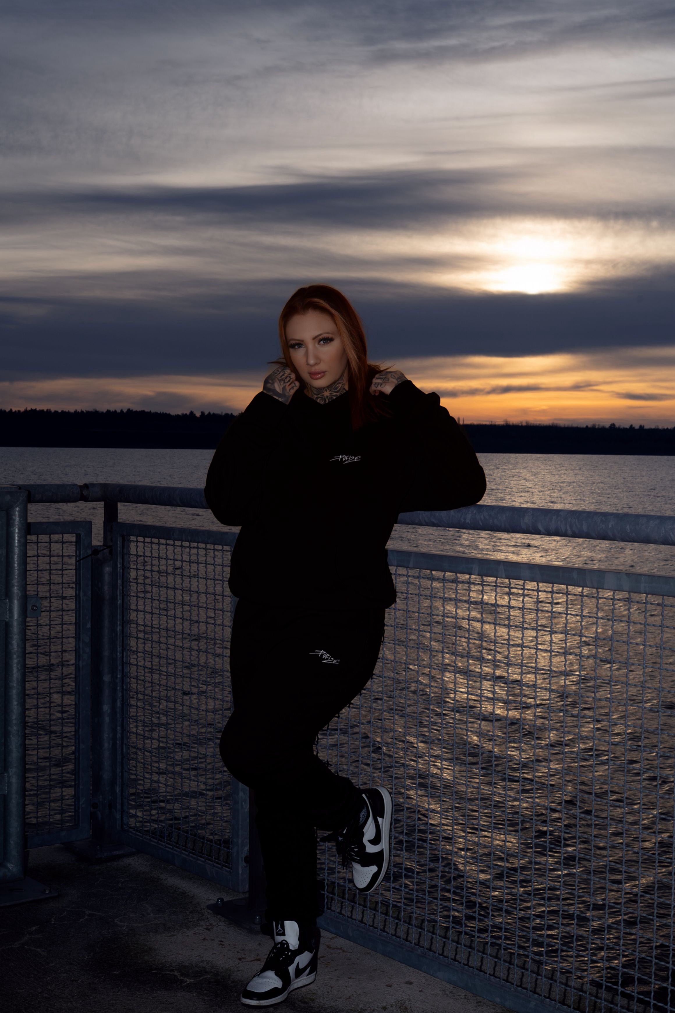 Purize joggebukse svart myk streetwear