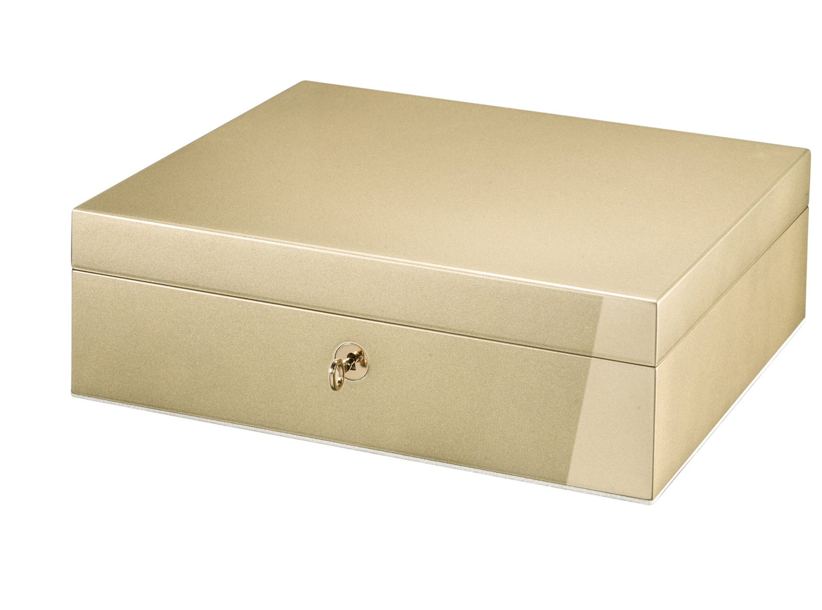 Morici Firenze Champagne sigarboks skinn