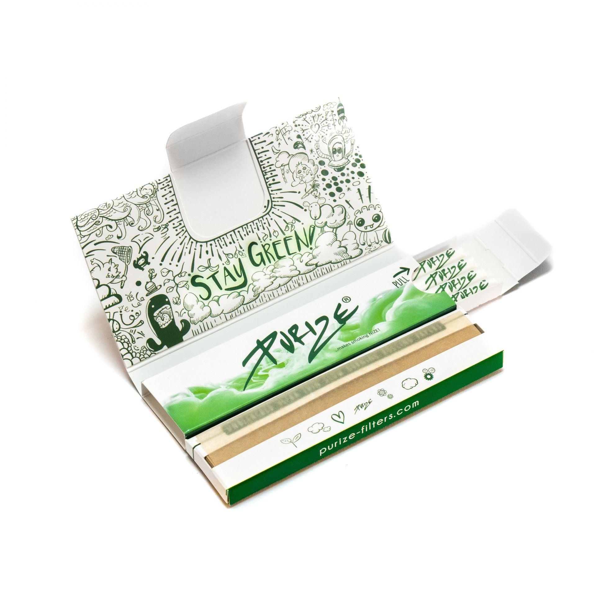 Purize Papes'n'Tips King Size Slim White rullepapir