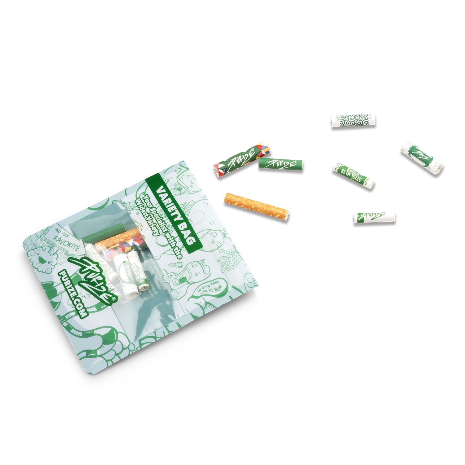 Purize Variety Bag kullfilter testpakke miks