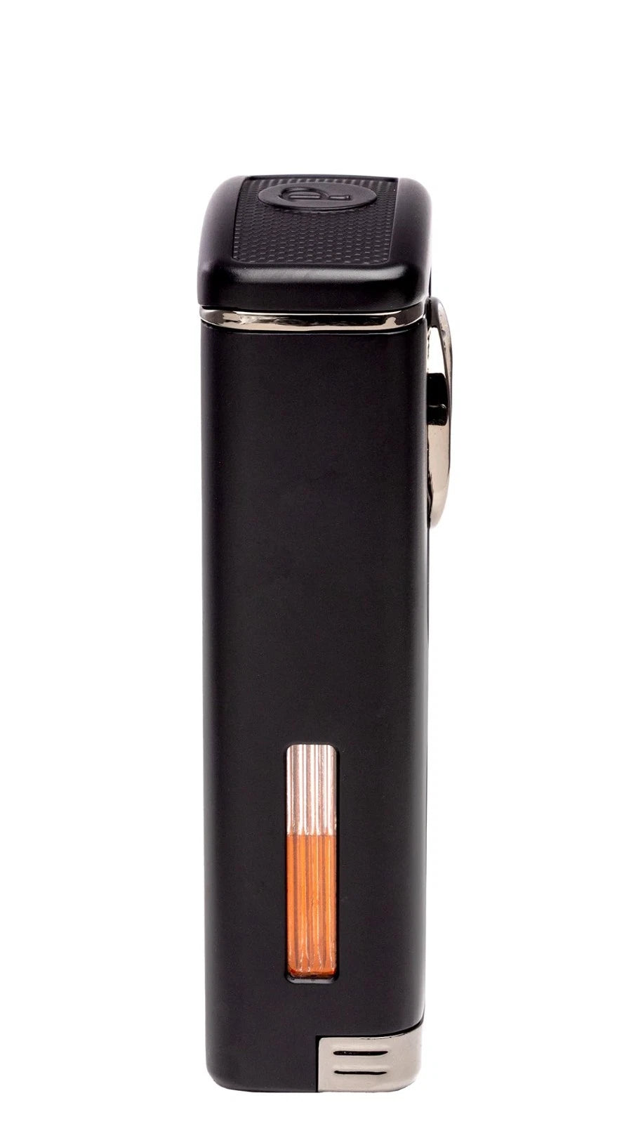 Palió PRO Trevi sigarlighter triple-jet krom/svart V-kutter