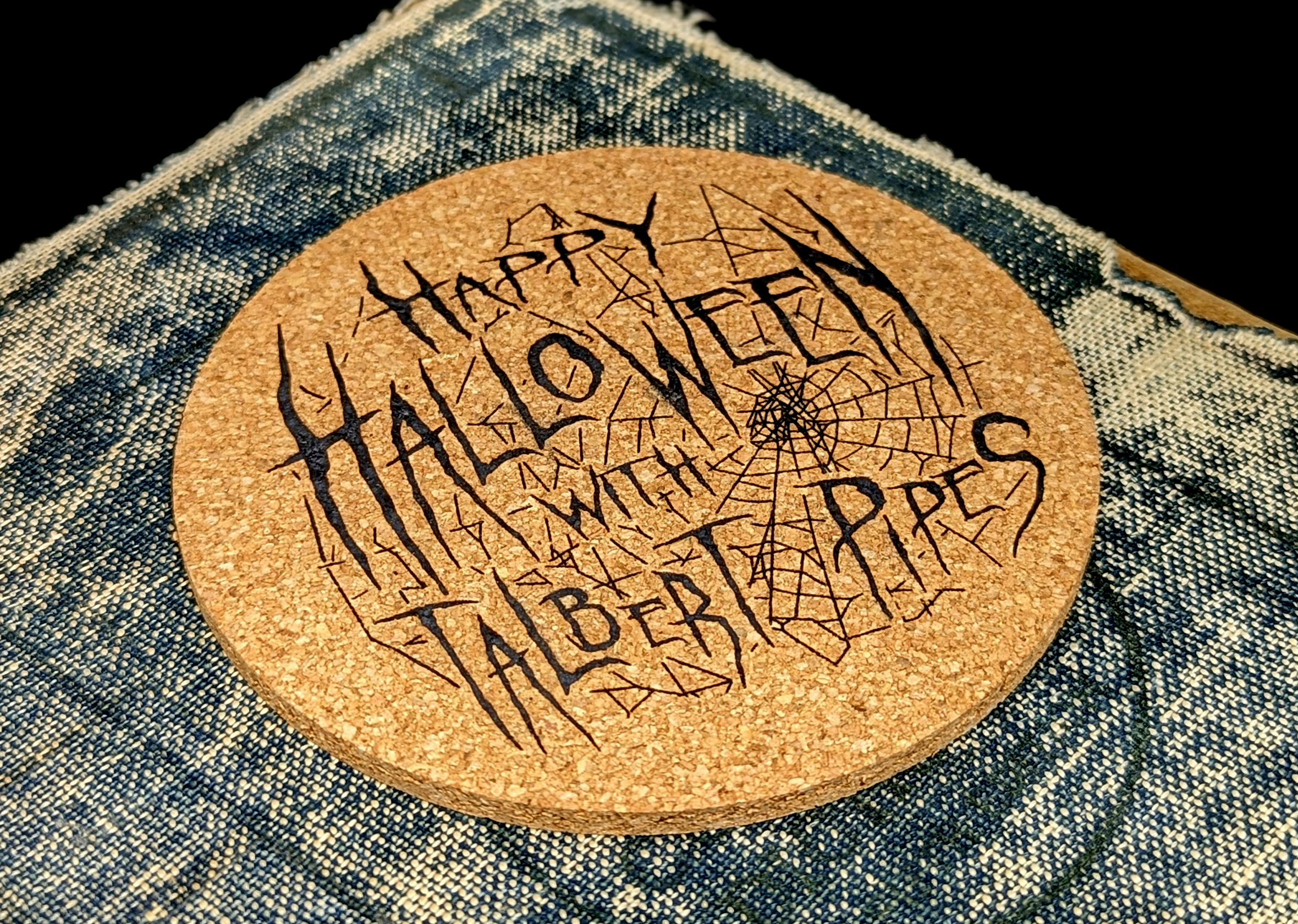 Talbert Pipes Halloween Coaster glassbrikke edderkopp