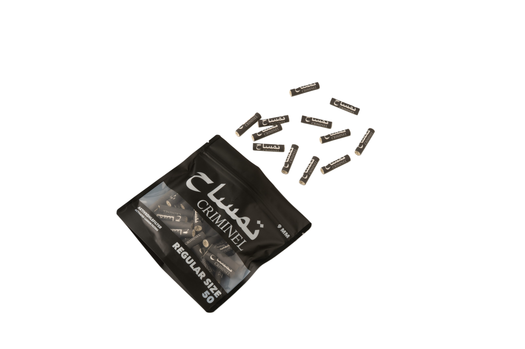 Purize Regular Size Criminel aktivkullfilter 9 mm 50 stk