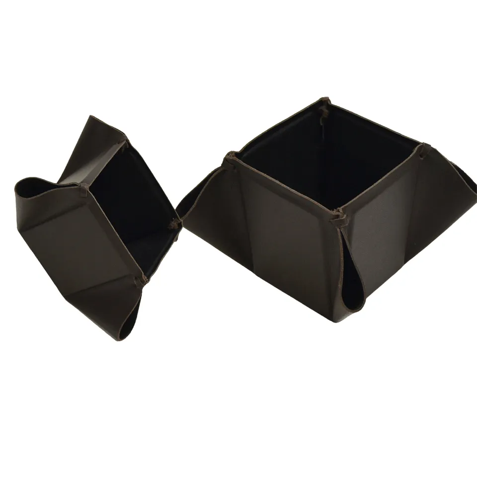 Mastro de Paja penneholder skinn 8x8x10 cm
