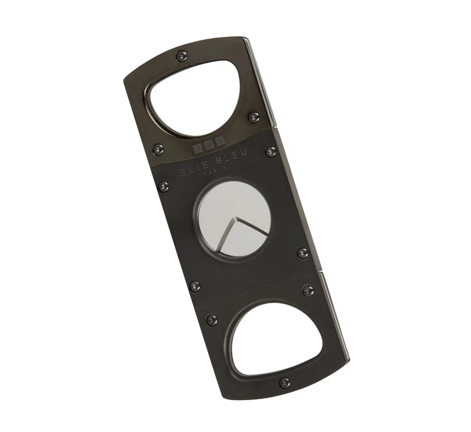 Elie Bleu Double Blade sigarkutter svart dobbeltblad