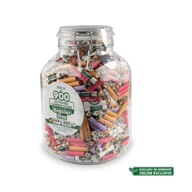 Purize Regular kullfilter 9 mm mix glass 900 stk kokoskull