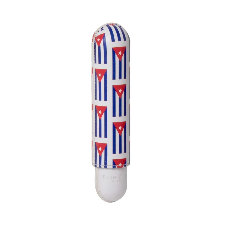Elie Bleu Cuban Flags sigaretui lær 27