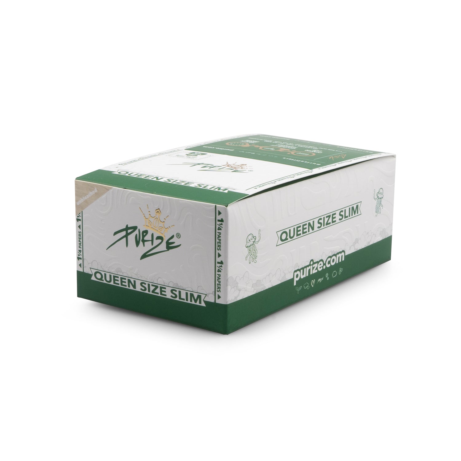 Purize Queen Size Slim rulleblader 40 pakker papir