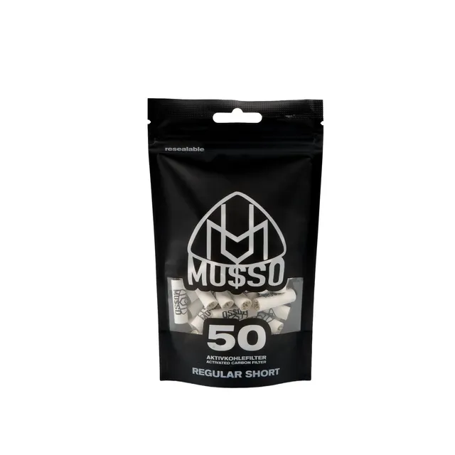 Purize Musso aktivkullfilter 9mm short 50 stk