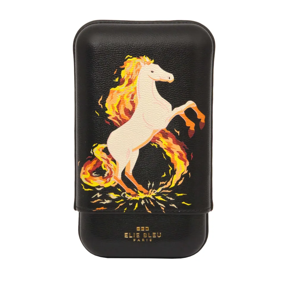Elie Bleu Fire Horse sigaretui 3 sigarer skinn