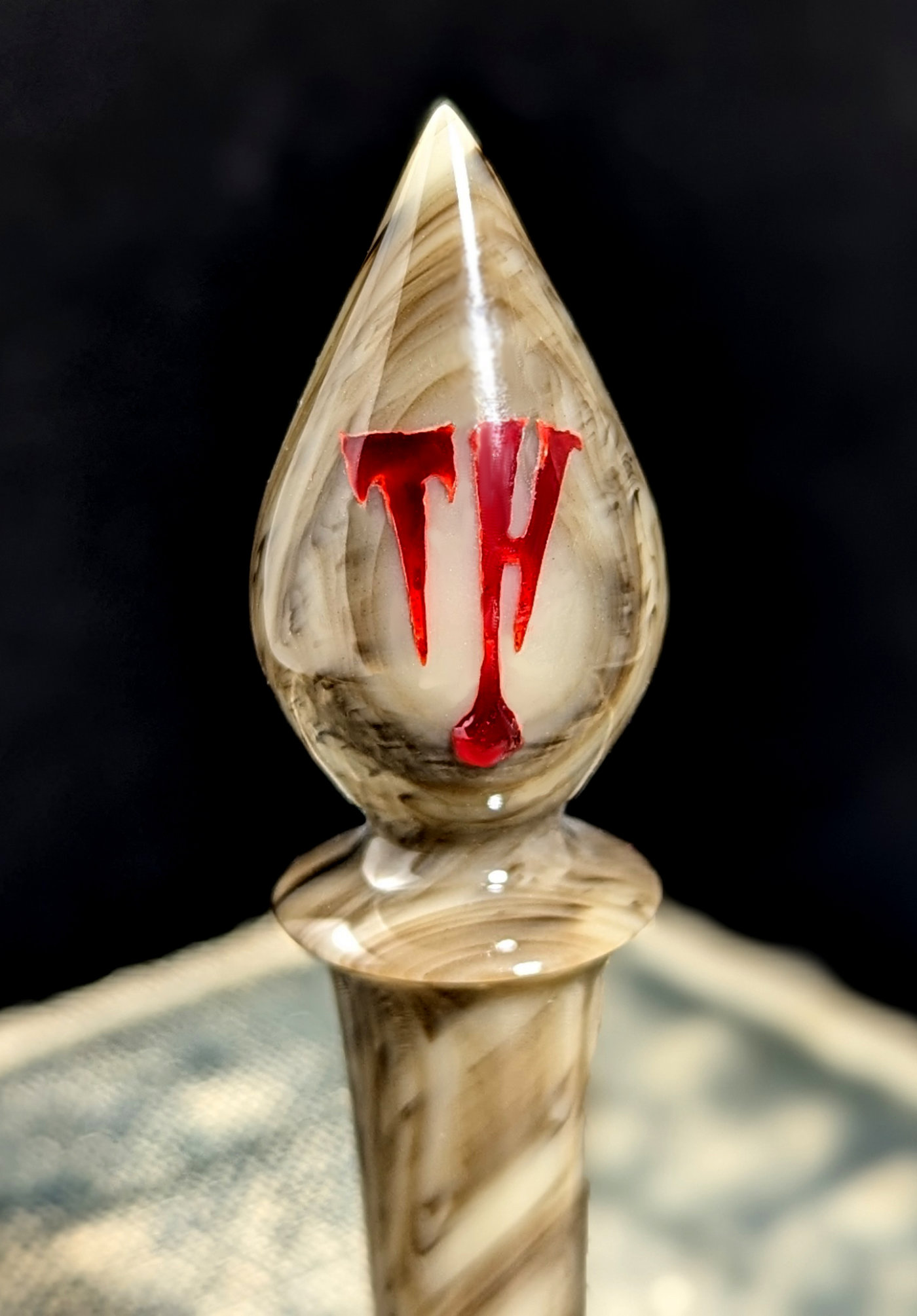 Talbert Halloween pipestapper messing akryl blod TH