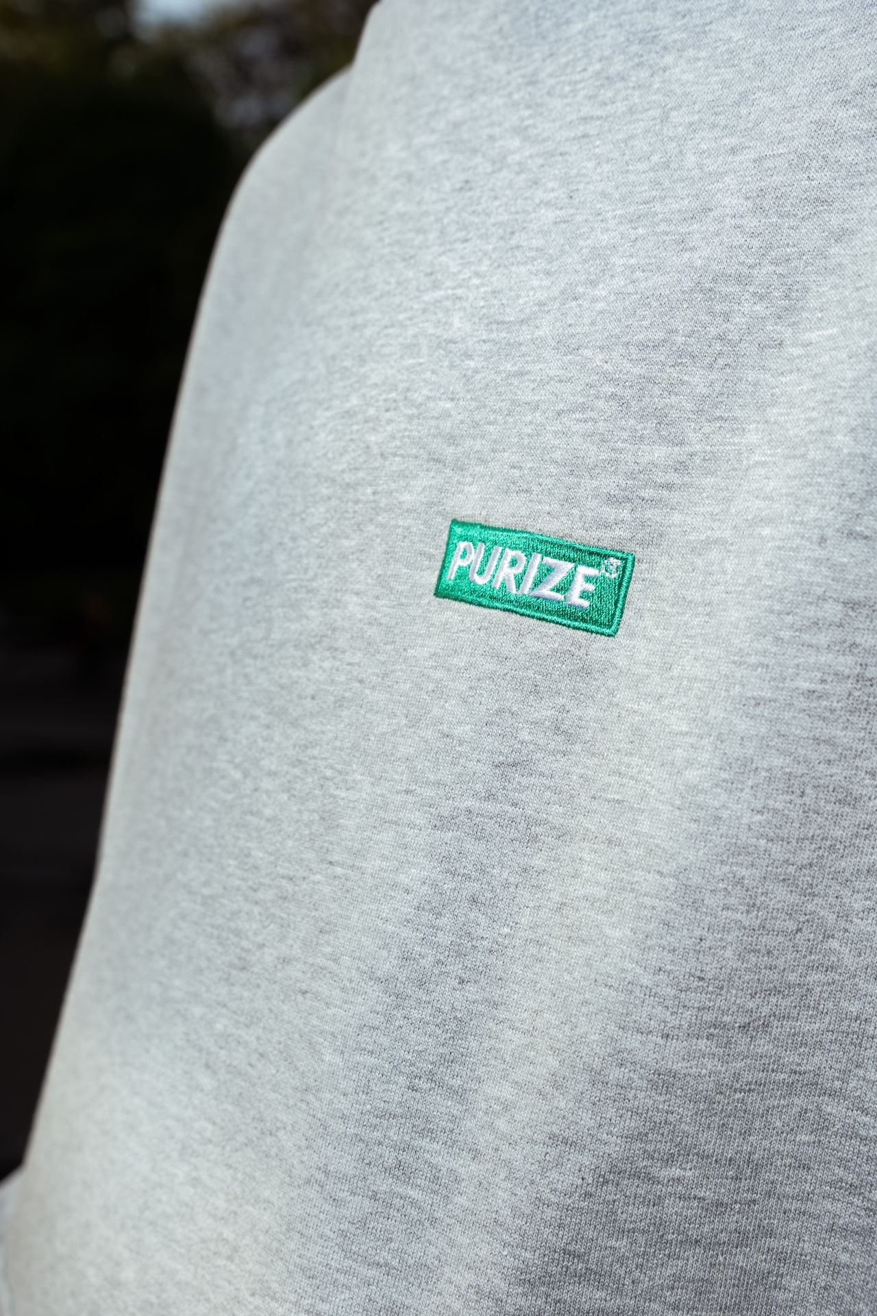 Purize Hoodie 2.0 hettegenser grå L oversized