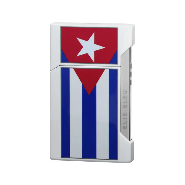 Elie Bleu Plano lommelighter cubansk flagg