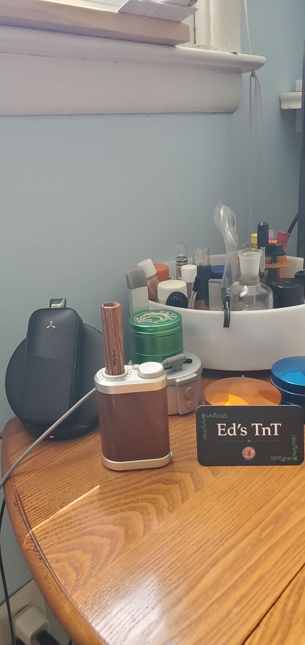 Ed's TNT Tinymight tremunnstykke 9 cm valnøtt hardtre